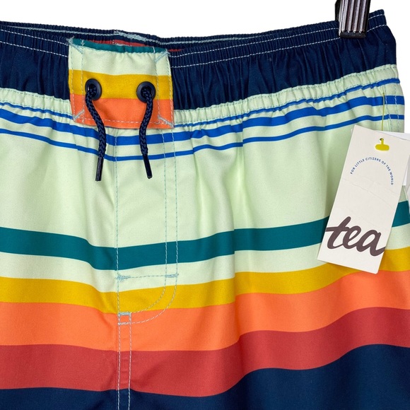 Tea Collection Mid-Length Swim Trunk Mediterranean Stripe - Picture 3 of 8